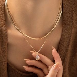 Gold Layered Choker Necklace